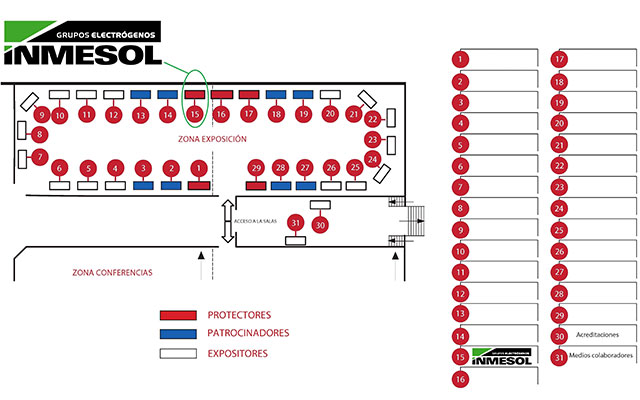 Location map: Exhibition area and Conference area