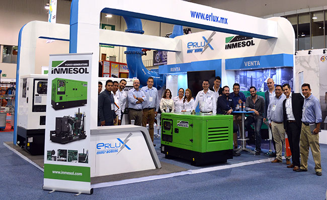 Participación de Inmesol en la Feria Expo Eléctrica Internacional 2017 5 Equipo de ventas de ERLUX Power Group
