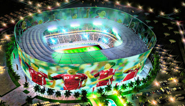 energia inmesol sin interrupcion en la construccion del al rayyan stadium para el mundial de catar 2022